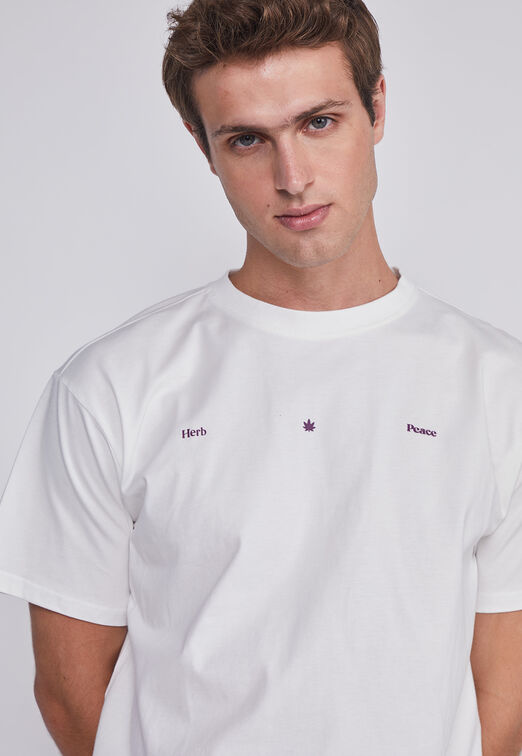 Polera Hombre Hojas Crudo Sioux